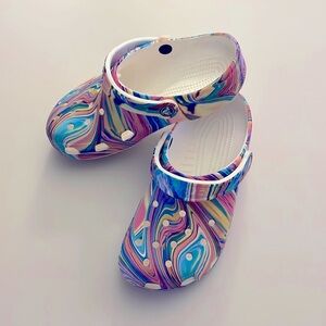 Crocs Multi colored size 7 women, size 5 men